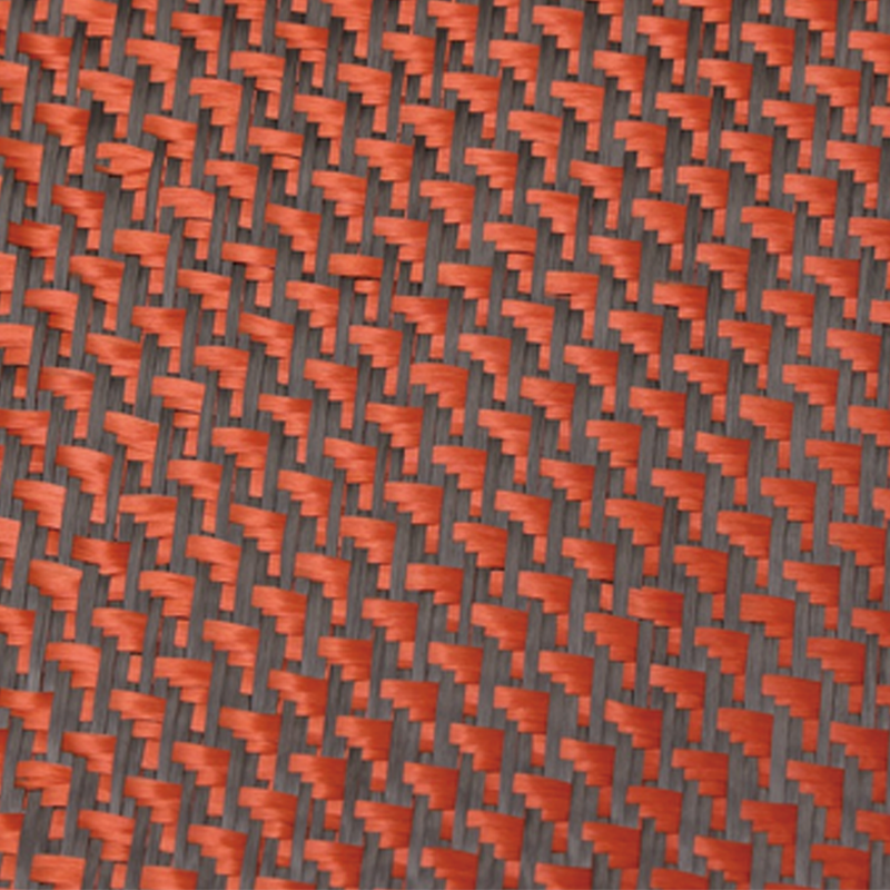 Pula/Itim na Aramid Carbon Mixed Carbon Fiber Woven Tela Pula/Itim na Aramid Carbon Mixed Carbon Fiber Woven Tela