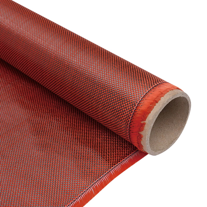 Pula/Itim na Aramid Carbon Mixed Carbon Fiber Woven Tela